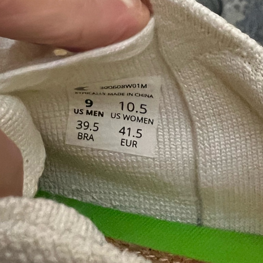 Cariuma,IBI Knit Low-Top White Sneakers – Lightweight Eco Casual EUC Size 10.5 - Picture 5 of 5